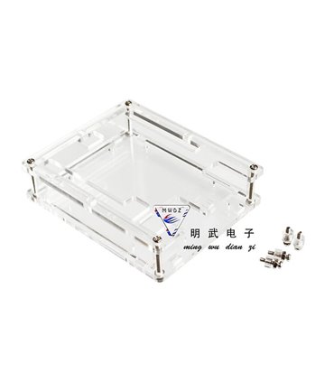 Акриловый корпус для Arduino Uno R3 кейс для Ардуино прозрачный (15689)