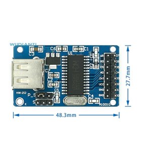 Модуль CH376S модуль поддержки USB накопителей для Arduino (17931)