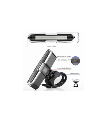 Водонепроницаемый светодиодный фонарь для электросамокатов (19599)