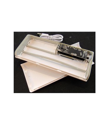 Power Bank на 5 банок 18650 5V 2A с фонариком и двумя USB белый (16579)