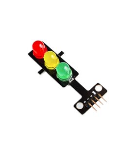Модуль светодиодный светофор красный желтый зеленый traffic light 5в led color (15954)