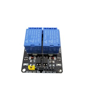 Модуль реле 2-х канальный 12VDC 10A для Arduino (18572) Модуль реле 2-х канальный 12VDC 10A для Arduino (18572)