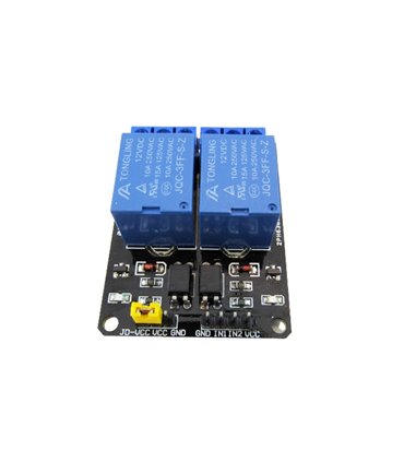 Модуль реле 2-х канальный 12VDC 10A для Arduino (18572)