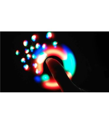 Светящийся спиннер LED Spinner игрушка на три пальца (12941)