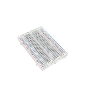Прозрачная беспаечная макетная плата 400 контактов Arduino (12049) Прозрачная беспаечная макетная плата 400 контактов Arduino (12049)