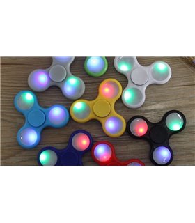 Светящийся спиннер LED Spinner игрушка на три пальца (12941)