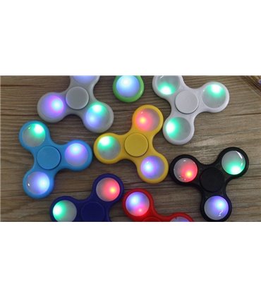 Светящийся спиннер LED Spinner игрушка на три пальца (12941)