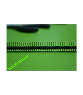 Планка штыревая на плату 40pin два ряда прямая 2.54мм PLS-40 (10196)