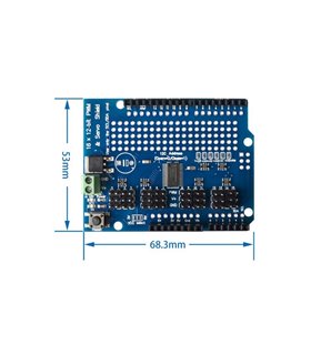Модуль сервопривода под Arduino Uno 16-канал 12-бит ШИМ (17500)
