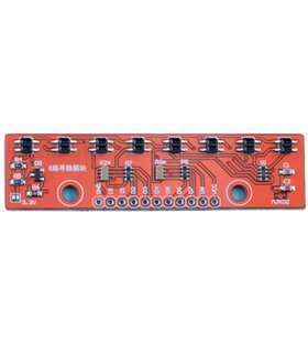Модуль поиска линии RC8 8-полосный модуль линии Arduino (17820) Модуль поиска линии RC8 8-полосный модуль линии Arduino (17820)