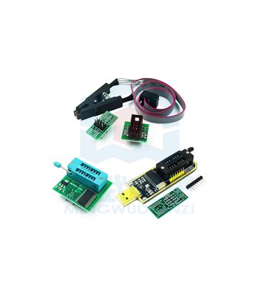 Кит-набор программиста программатор CH341A с адаптерами и зажимами (17573)