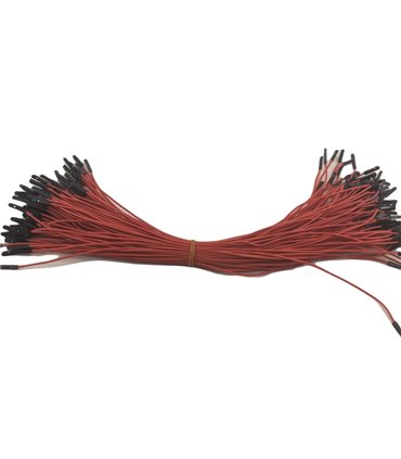 Кабель жгут Dupont силикон 30см мама мама красный 1шт (19399)