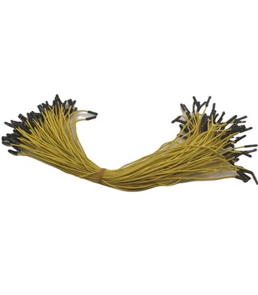 Кабель жгут Dupont силикон 30см мама мама желтый 1шт (19406)