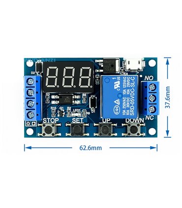 Модуль реле задержки включения JZ-801 LED таймер (17509)