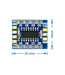 Модуль последовательного порта RS232 SP3232 TTL-модуль 1exar (17551) Модуль последовательного порта RS232 SP3232 TTL-модуль 1exar (17551)