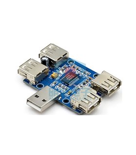 Концентратор USB HUB USB2.0 4-портовый модуль расширения USB чип GL850G (18947)