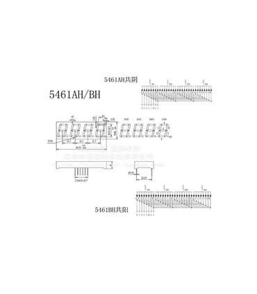 Цифровой индикатор F5461BH общий катод (16182)