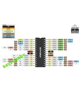 Микроконтроллер чип микросхема Atmega328P-PU DIP (10302) Микроконтроллер чип микросхема Atmega328P-PU DIP (10302)