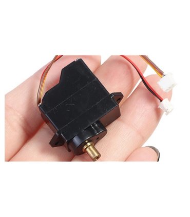 Сервопривод DC 3-6V М10 с металлическим редуктором 360 градусов (19085)