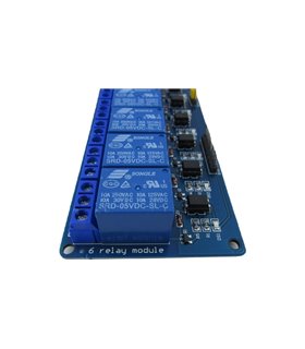 Релейный модуль 6-канальный Songle SRD-05VDC-SL-C 10A (18939) Релейный модуль 6-канальный Songle SRD-05VDC-SL-C 10A (18939)