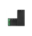 Корпус Power Bank c дисплеем LCD 8*18650 2*USB 5V 2.8A черный (18807)