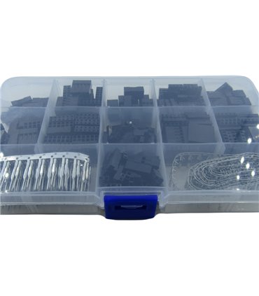 Комплект соединительных дюпонов с клеммами Dupont 2.54mm 620штук (18949)