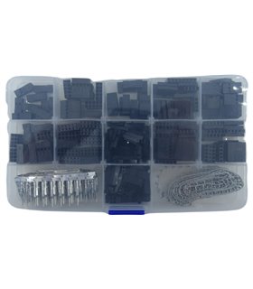 Комплект соединительных дюпонов с клеммами Dupont 2.54mm 620штук (18949)