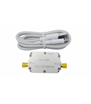 Малошумный радиочастотный усилитель LNA 10M-6GHz 30dB Type-C LNA (20743)