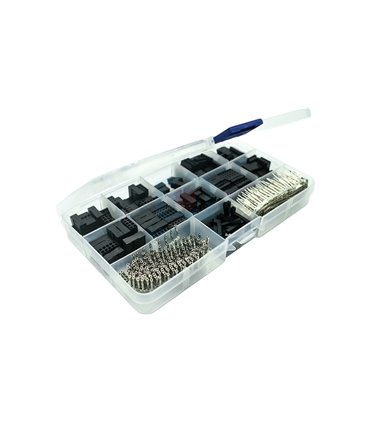 Комплект соединительных дюпонов с клеммами Dupont 2.54mm 620штук (18949)