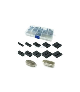 Комплект соединительных дюпонов с клеммами Dupont 2.54mm 620штук (18949)