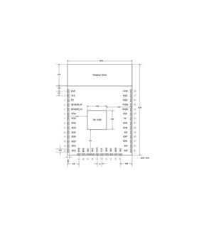 Плата ESP32 WIFI Bluetooth 2в1 с низким энергопотреблением (16800) Плата ESP32 WIFI Bluetooth 2в1 с низким энергопотреблением (16800)