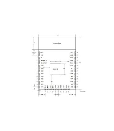 Плата ESP32 WIFI Bluetooth 2в1 с низким энергопотреблением (16800)