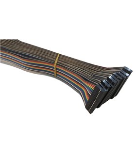 Кабельный шлейф Dupont 20pin 2 ряда 2.54мм 310мм (19396) Кабельный шлейф Dupont 20pin 2 ряда 2.54мм 310мм (19396)