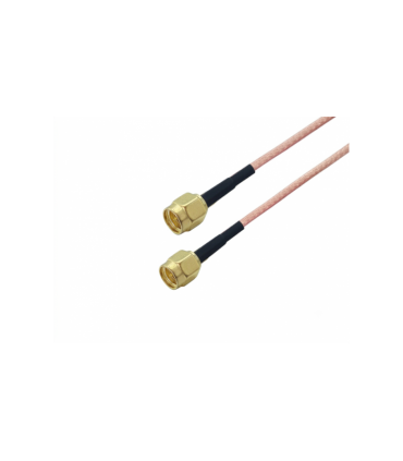 Переходник-пигтейл SMA male — SMA male коаксиальный кабель RG316 50см 50R (21057)
