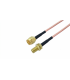 Переходник-пигтейл SMA male — SMA female под гайку коаксиальный кабель RG316 30см 50R (21059)