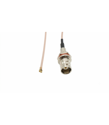 Переходник-пигтейл IPEX — BNC female под гайку коаксиальный кабель RG178 20см 50R (21054)