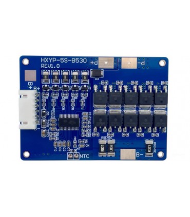 BMS плата защиты Li-Ion 5S 21V 30A с балансиром (21043)
