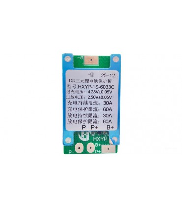BMS 1S 30A 4.2V Li-Ion плата защиты для аккумуляторов (21035)