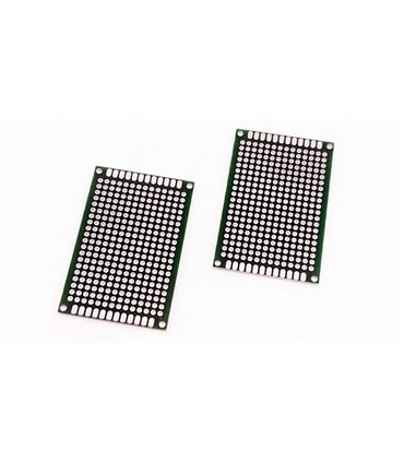 Макетная монтажная плата двухсторонняя PCB 2.54 4*6cм (16308)