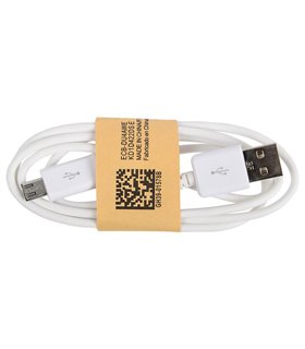 Универсальный data кабель micro usb to usb белый (10246)