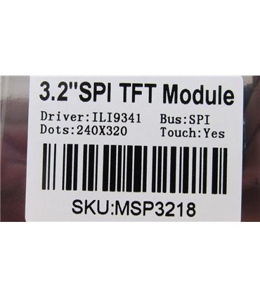 Сенсорный цветной TFT ЖК дисплей SPI 3.2 дюймы 320*240 ILI9341 (18608)