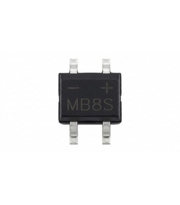 Диодный мост MB8S 1A 1000V SMD SOP-4 10шт. (21146)
