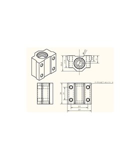 Подшипник линейный SCS8UU для 3D-принтера ЧПУ (12110)