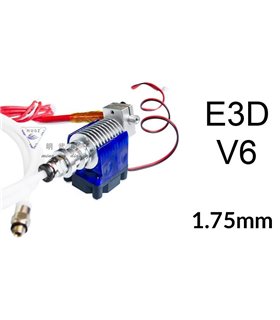 Экструдер длинный E3D V6 с соплом 1.75*0.4 радиатор 1.75мм (16234)