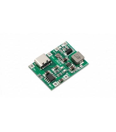Модуль зарядки Li-Ion 3.7V с повышающим преобразователем Type-C J5019 4.3V-27V 2A (21165)