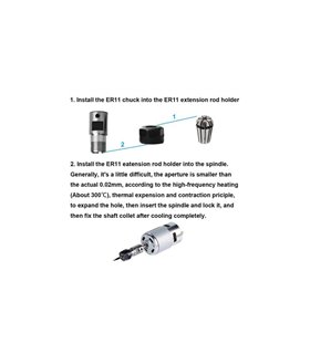 Цанговый патрон удлинитель шпинделя цанга LNO ER11 5mm для фрезерного станка (16377) Цанговый патрон удлинитель шпинделя цанга LNO ER11 5mm для фрезерного станка (16377)