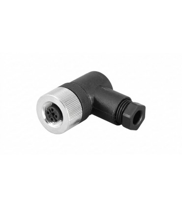 Разъем M12 - 4 PIN угловой мама, герметичный IP67, A-code, на кабель (21157)