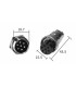 Разъем GX20 - 7 PIN Комплект - папа + мама (21160)