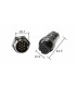Разъем GX20 - 10 PIN Комплект - папа + мама (21162)