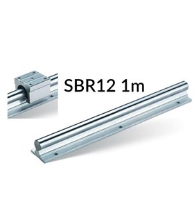 Стальной линейный вал на опоре SBR12 1м (15138)